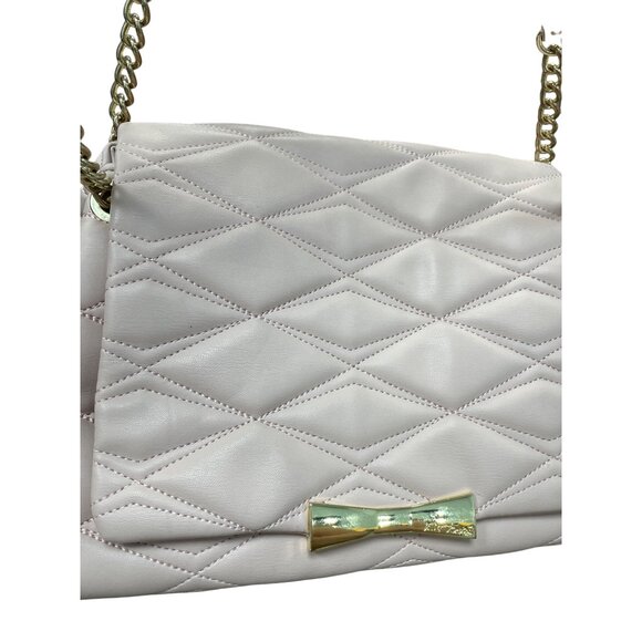 Betsey Johnson Large Blush Pink Quilted Tote Shoulder Handbag SKU 9230 - Picture 2 of 16